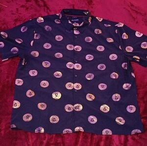 Men's Black Stretch Drill Clothing Company Button Down Medusa Shirt